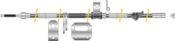 Tirette à câble, frein de stationnement - CF5650