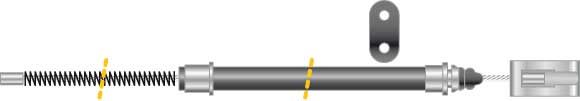 Tirette à câble, frein de stationnement - CF5416