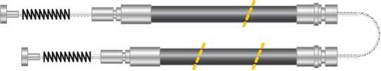 Tirette à câble, frein de stationnement - CF5212