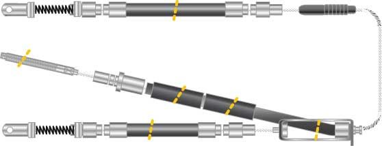 Tirette à câble, frein de stationnement - CF5277