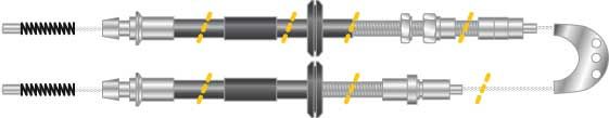 Tirette à câble, frein de stationnement - CF5206
