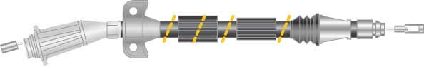 Tirette à câble, frein de stationnement - CF5718