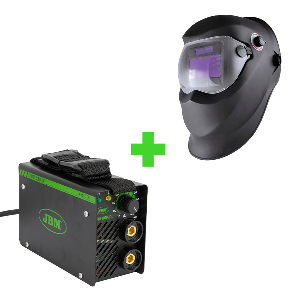 PROMO-53981 DISPOSITIF POUR SOUDAGE À L’ARC ÉLECTRIQUE MANUELLE + CASQUE À SOUDER