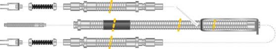 Tirette à câble, frein de stationnement - CF5274