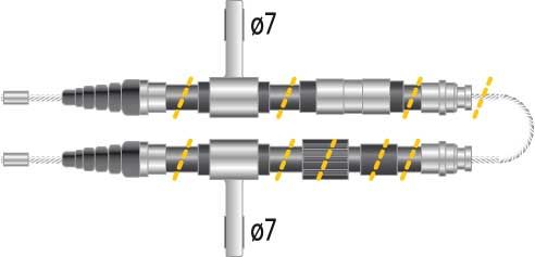 Tirette à câble, frein de stationnement - CF5013