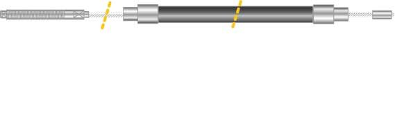 Tirette à câble, frein de stationnement - CF5057
