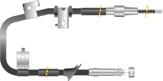 Tirette à câble, frein de stationnement - CF5254