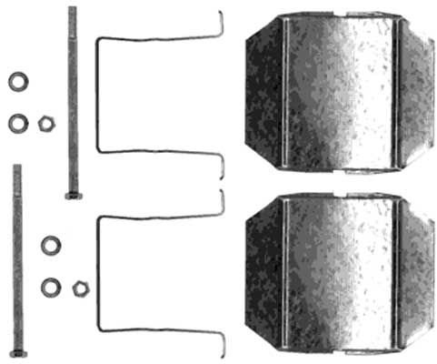 Kit d'accessoires, plaquette de frein à disque - A204