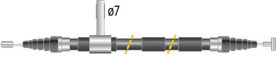 Tirette à câble, frein de stationnement - CF5017