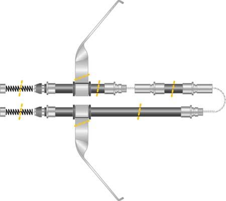 Tirette à câble, frein de stationnement - CF5613