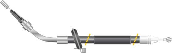 Tirette à câble, frein de stationnement - CF5709