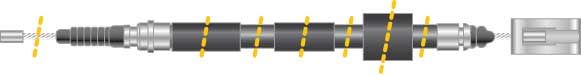 Tirette à câble, frein de stationnement - CF5450