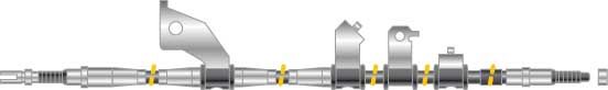Tirette à câble, frein de stationnement - CF5637