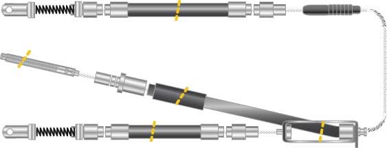 Tirette à câble, frein de stationnement - CF5276