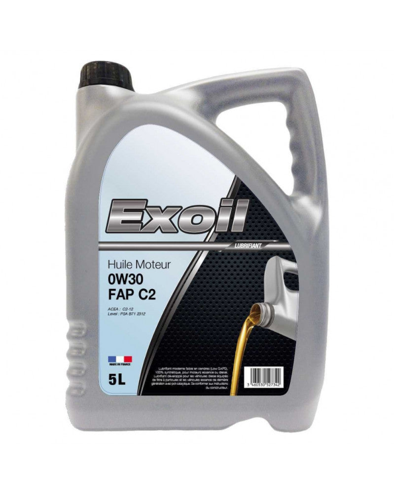 Huile Exoil 0w30 C2 5L